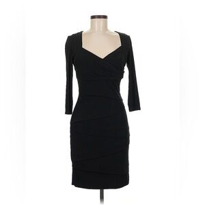 White House Black Market black knee length cocktail dress.